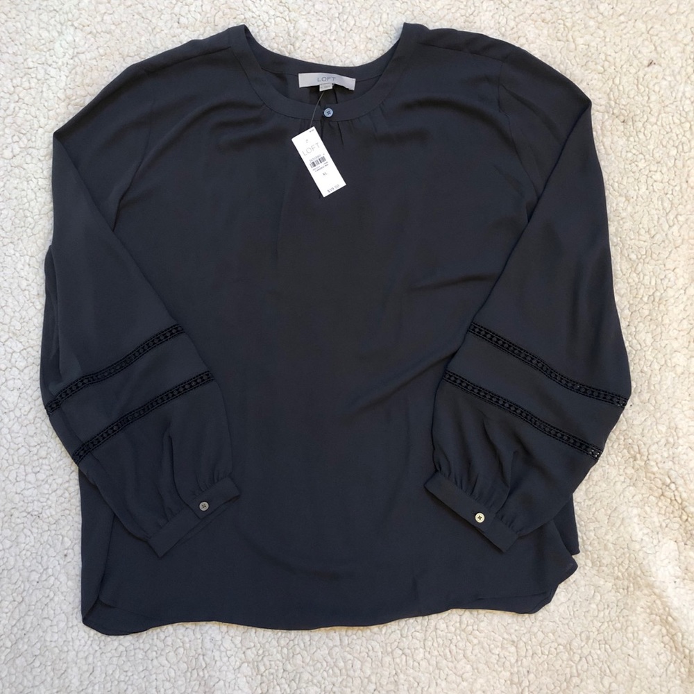 Loft Grey Blouse